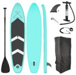 SYOND Inflatable Stand Up Paddle Board (10'6"x30"x6") with SUP Accessories & Carry Bag, Wide Stance, Surf Control, Non-Slip Deck, Leash, Paddle and Pump, Standing Boat for Youth & Adult
