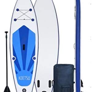jessie Stand Up Paddle Board Inflatable Paddle Board SUP for Adults Non-Slip Wakeboard for Women Men Youth Beginner Standing Boat with Dual Action Pump, Paddle, Carry Backpack