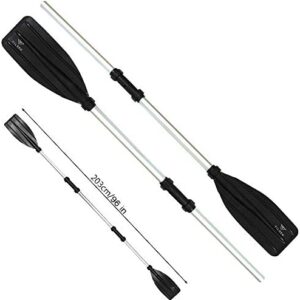 Vilgen Kayak Paddles, Boat Oars for Inflatable Boats, 1 Pair, 96in Combo Dual Purpose for Rowing Boats Raft Canoeing