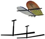 EasyGoProducts EGP-SURF-007 EasyGO SUP Rack Surfboard Overhead Ceiling Mount-for Garage or Room-Paddle Board and Longboard Double Sided