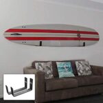 BPS Paddleboard/SUP Wall Rack, Minimalist Display for Indoors and Outdoors, Rust Resistant w/Soft Padding Protection