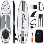 FunBase Premium Inflatable Paddle Board, 10'6" ×32" × 6", Rigid Board Built with Dual Layer Woven Drop Stitch, SUP with 5mm Non-Slip Soft Deck Pad