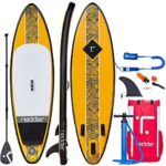 redder Stand Up Paddle Board Inflatable SUP Board All Round Yoga SUP Surf Board Adult and Kids Paddle Board with Leash, Paddle, Backpack, Pump, Repair Kit, Non-Slip Deck