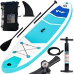 FUNPENY Inflatable Stand Up Paddle Boards, 10' x 32" x 6" Non-Slip Paddle Board for Adults and Youth, Wide Paddleboard for Yoga with SUP Accessories and Backpack
