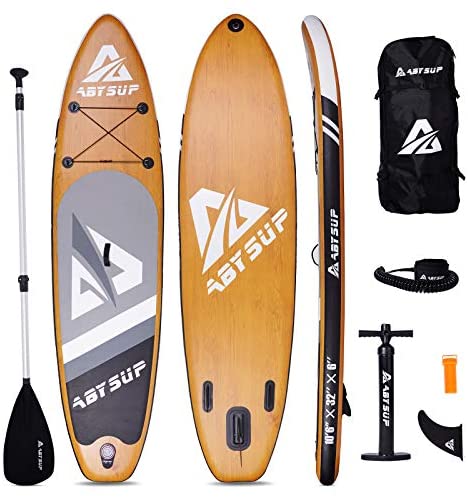 ABYSUP Paddle Board, 10’6” Inflatable Paddle Board, SUP, Stand-Up Paddleboard with All Accessories & Carry Bag, Non-Slip Deck SUP Paddle Board, Anti-Sink Paddl&Pump Included