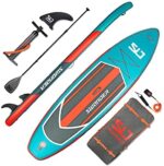Swonder 11'6 x 32" x 6" Inflatable Stand Up Paddleboard - Lightweight Paddle Board, Non-Slip Deck, 300lb Max Weight - Upgraded Backpack, Aluminum Paddle, Hand Pump, and Ankle Leash