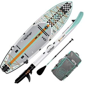BOTE HD Aero Inflatable Stand Up Paddle Board, SUP with Accessories | Pump, Paddle, Fin & Travel Bag