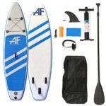 ALIFUN Stand Up Paddle Board 6 Inches Thick with Premium SUP Accessories/Carry Bag Wide Stance/Bottom Fin for Paddling/Surf Control/Non-Slip Deck Inflatable Standing Board