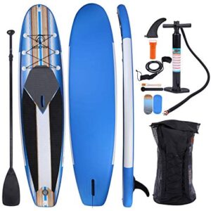 REDCAMP Inflatable Stand Up Paddle Board with Premium SUP Accessories & Carry Bag,Non-Slip Deck, Leash, Paddle and Pump,Standing Boat Paddleboard for Youth & Adult