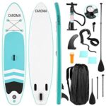 Caroma Inflatable Stand Up Paddle Board, Premium SUP with Accessories & Backpack, Non-Slip Deck, Leash, Paddle and Hand Pump