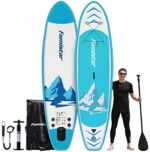 Famistar 10'10" 308lbs Capacity All-Around Inflatable Stand up Paddle Board - Stable, Durable, Lightweight Paddleboard for All Skill Levels and SUP Activities | iSUP Accessories & Carry Bag Included