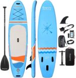 Inflatable SUP Stand Up Paddle Board, Inflatable SUP Board 10' 6'' x 32'' x 6'', iSUP Package with All Accessories