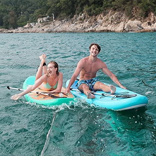 Shoulder Strap NACATIN Inflatable Stand Up Paddle Board Phone Pouch Upgrade Version 10.6 Paddle Board with Free Premium SUP Accessories & Backpack,10L Dry Bag