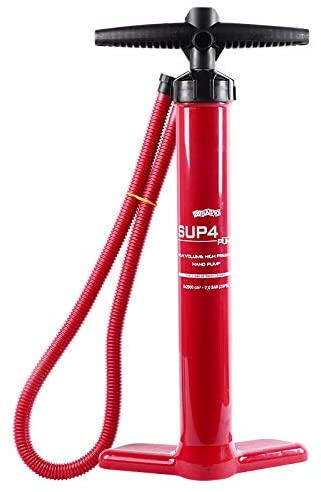 DAMA Inflatable sup Paddle Board Hand Pump with Pressure Gauge, Hose, and Air Valve Adapter