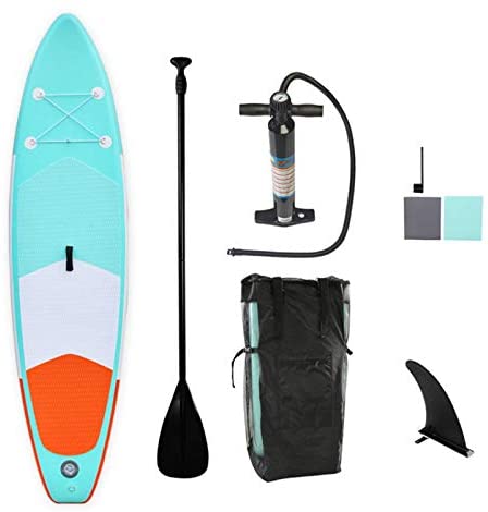 SLLING Inflatable Paddle Boards Stand Up Paddle Board with SUP Accessories Bottom Fin Leash Pump Paddle Travel Backpack Ultra-Light Non-Slip Surfing Board for Adults Teens Paddle Surf Control