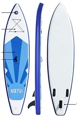 Silvertree Stand Up Paddle Board Inflatable Paddle Board SUP for Adults Non-Slip Wakeboard for Women Men Youth Beginner Standing Boat with Dual Action Pump, Paddle, Carry Backpack