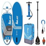 Outraveler Inflatable Stand Up Paddle Board, Premium SUP Package, Include Paddle, Air Pump, Pump Adaptor, Leash and Backpack Carry Bag 10’2’’