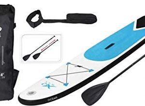 XQ Max Professional Inflatable Stand Up Paddle Board Surfboard Oars Backpack Air Pump Package Kit Set