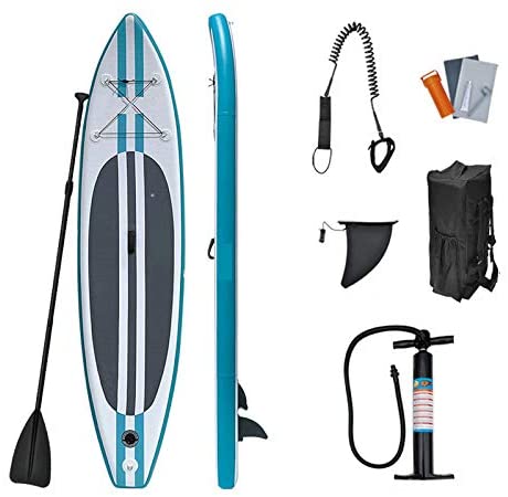 WEIFAN Inflatable Stand Up Paddleboards - SUP Rubber Paddle Board Professional Folding Surfboard Water Skiing Water Yoga Board Board Beginner's Surfboard Kit