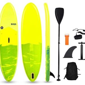 BONDA Inflatable Stand Up Paddle Board - Lightweight Touring ISUP(6 Inches Thick) - Accessories (Adjustable Paddle/Removable Fin/Hand Pump/Leash/Backpack/Repair Kit) Beginner and Intermediate Riders