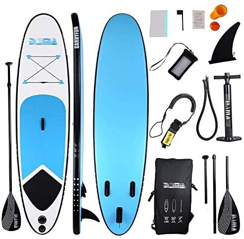 Inflatable Stand Up Paddle Board with All Accessories Thickness Wide Stance Bottom Fin for Paddling for Youth and Adults