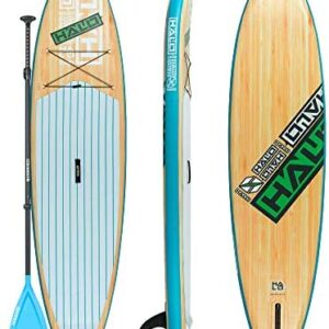 Halo Luxury Inflatable SUP Stand-Up Paddleboard 10'6" x 32" x 6" Woody