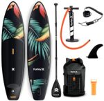 Hurley PhantomTour 10' 6" Stand Up Paddle Board with Hikeable Backpack, Air Pump, Adjustable Floating Paddle, Coiled Leash, Fin & Repair Kit (Paradise)