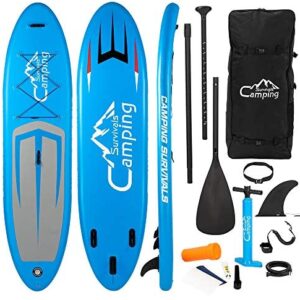 KOYOT Inflatable Stand Up Paddle Board,11"x 32"x 6"Premium Inflatable SUP Paddle Boards,Floatable Paddle for Paddling Yoga Surfing,SUP Board with Pump,Bag,Tracking Fin,Kit